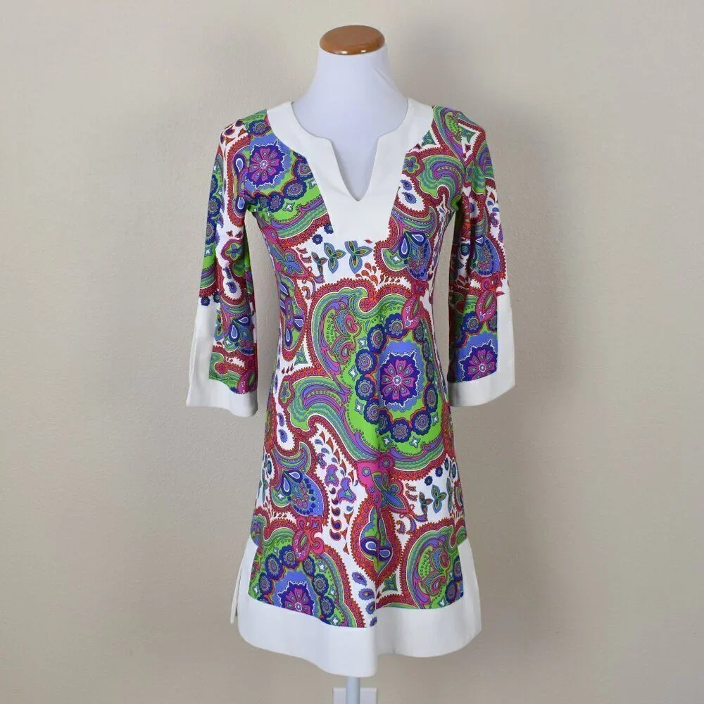 Jude Connally HOLLY Paisley Floral Tunic Dress - XS - Picture 1 of 9